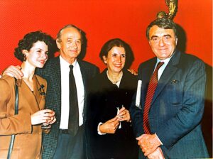 Charles avec Claude Lanzmann