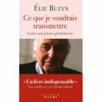 20219- Elie Buzin- Ce que je voudrais transmettre-lettre aux jeunes générations